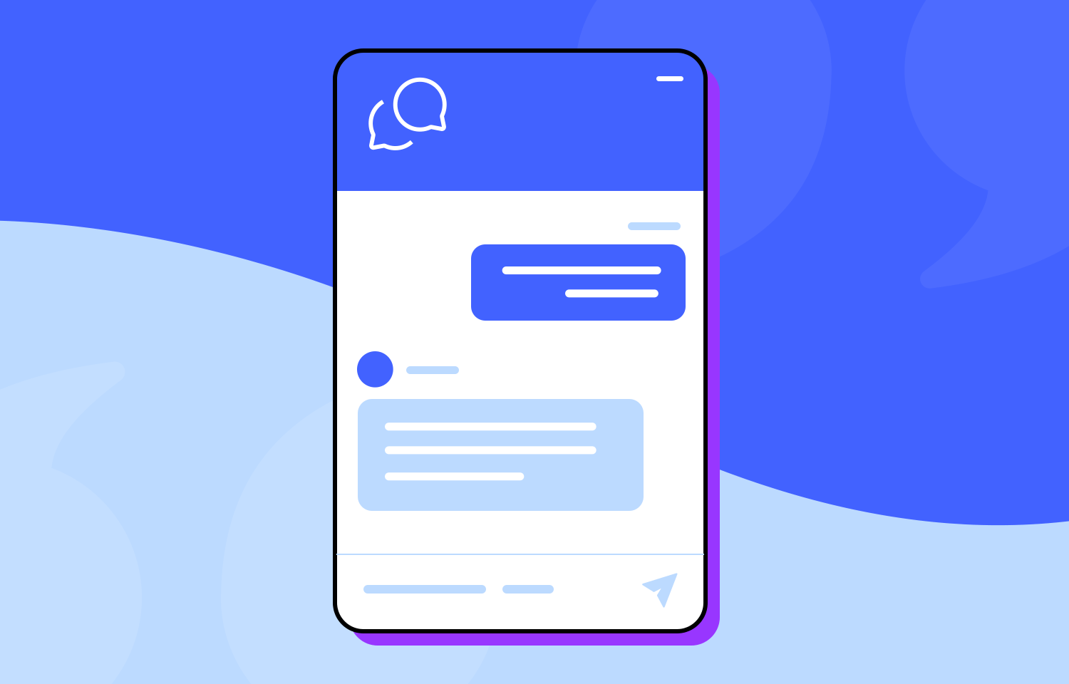 Chatbot conversations illustration